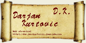 Darjan Kurtović vizit kartica